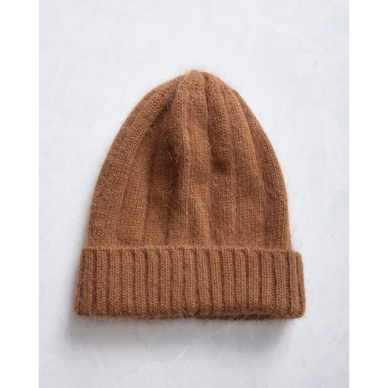 Camel - Super Soft Angora Beanie - Comfortarians