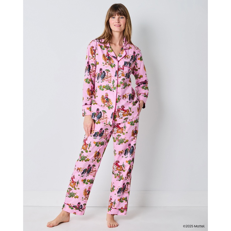 Barbie +  Western Barbie - Tall Long PJ Set - Cowgirl Pink