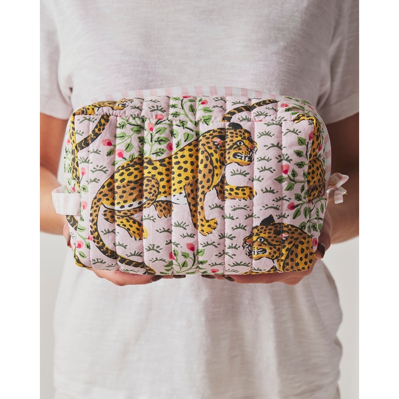 Bagheera - Quilted Pouch - Blush