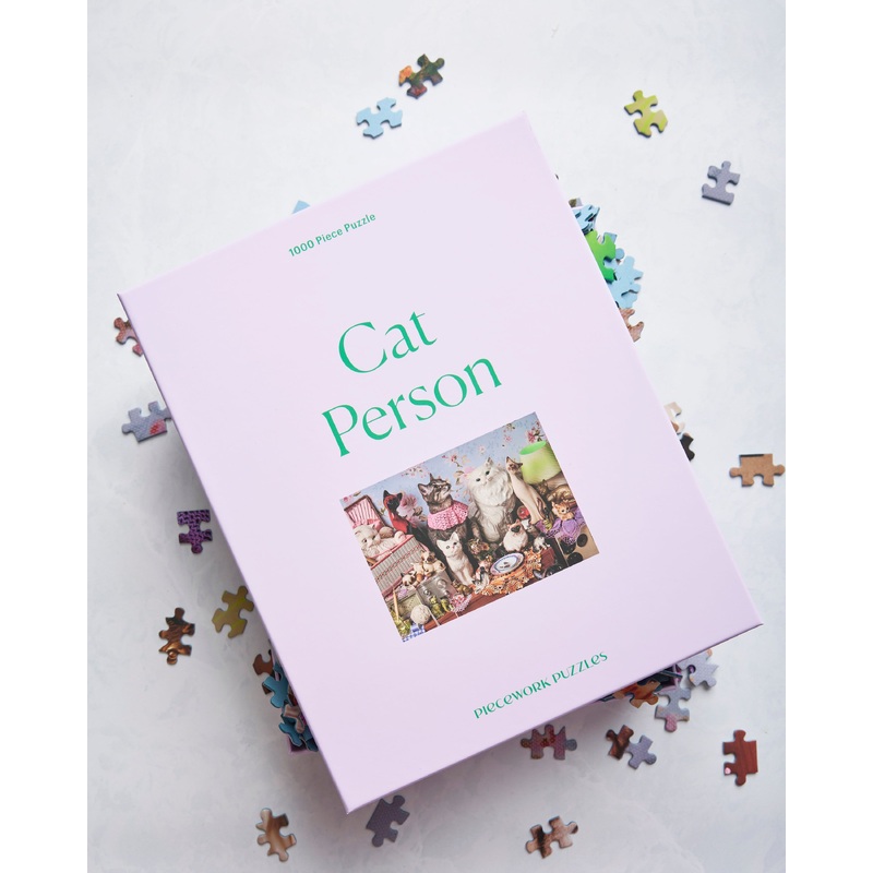 1000 Pieces - Cat Person - 1000 Piece Puzzle - Piecework Puzzles