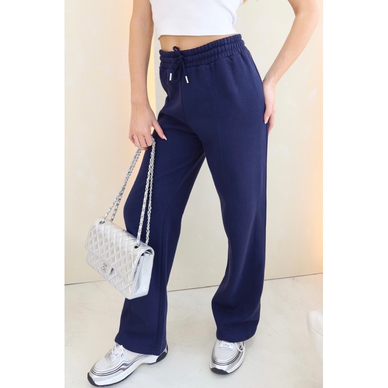 Milly navy straight leg jogger