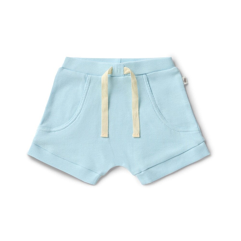Snuggle Hunny - Organic Shorts | Baby Blue