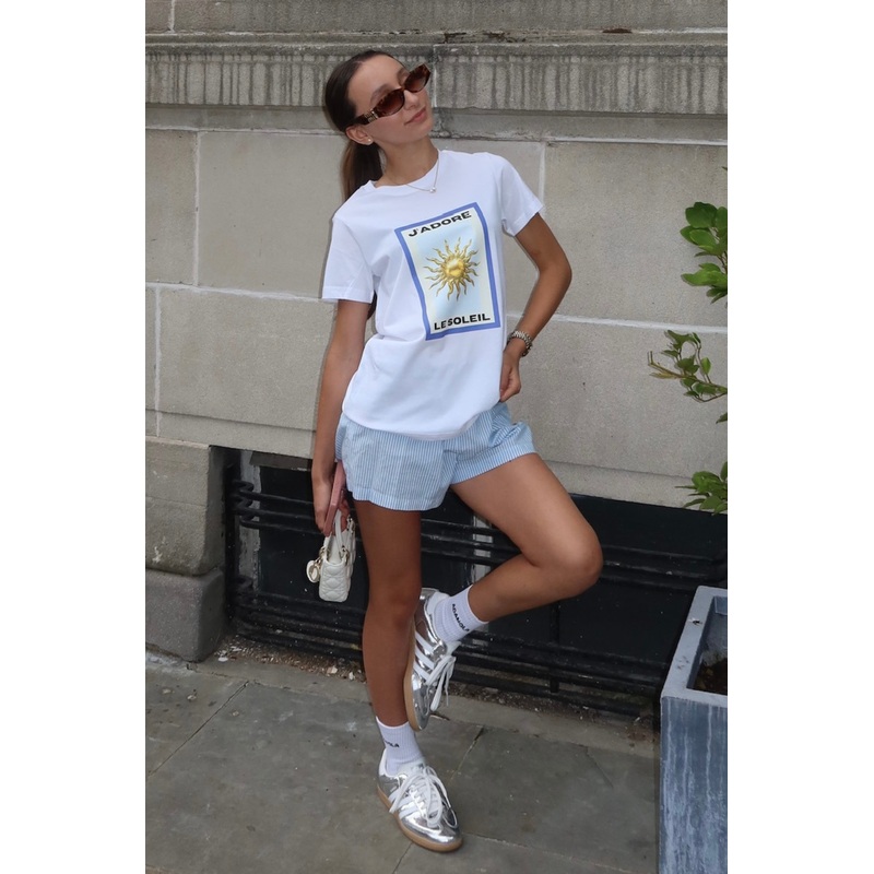 Mini J'adore white premium printed t-shirt