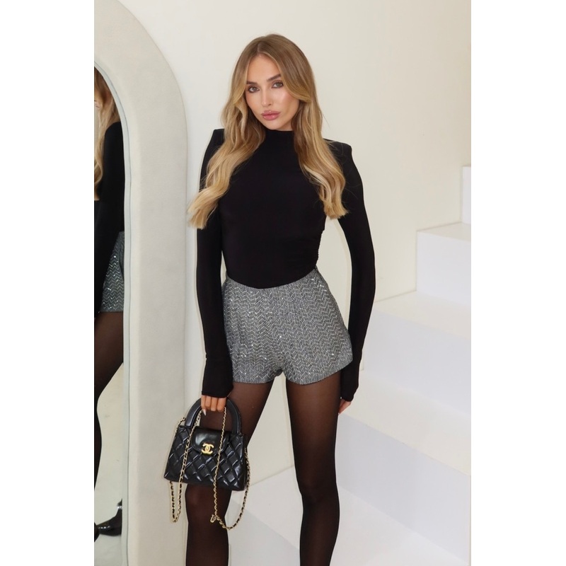 Florence black diamant hot pants