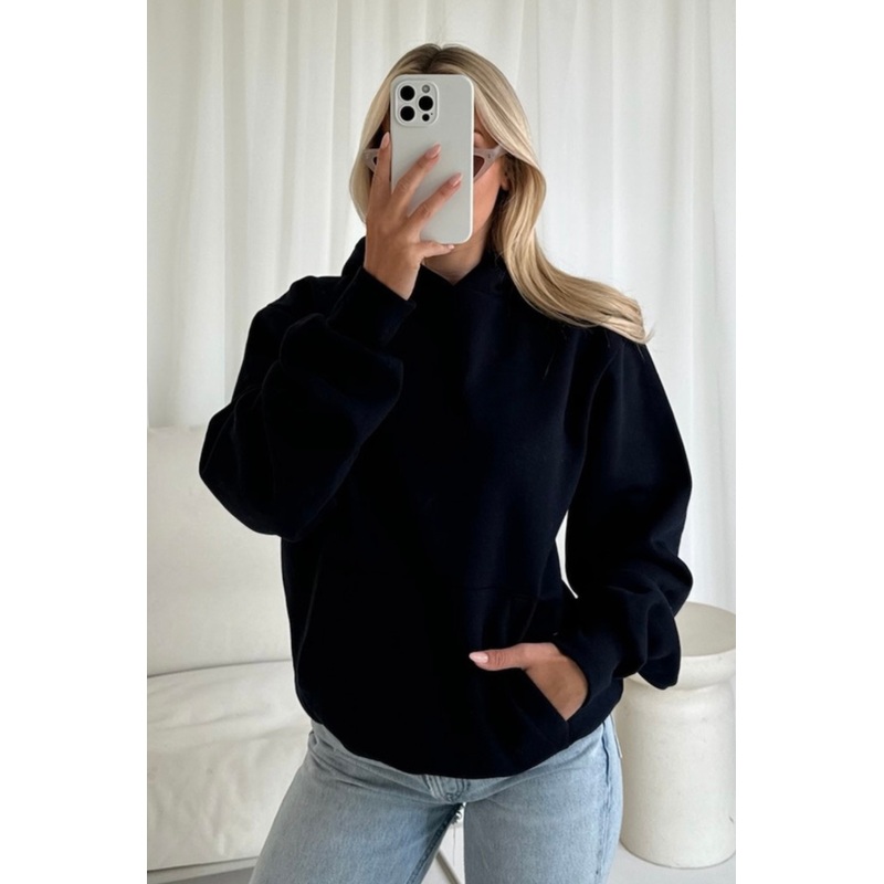 Navy heavyweight premium hoodie