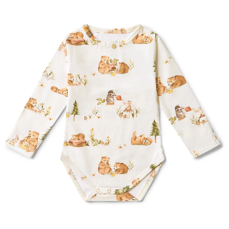 Snuggle Hunny - Organic Long Sleeve Bodysuit | Bears