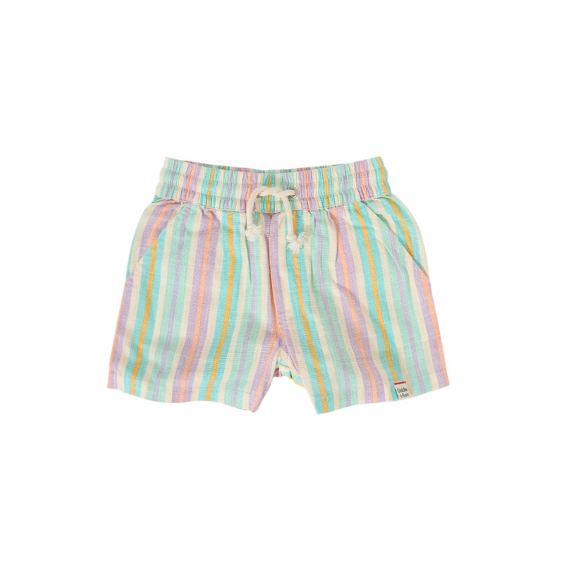 Goldie & Ace - Noah Linen Shorts | Resort Stripe