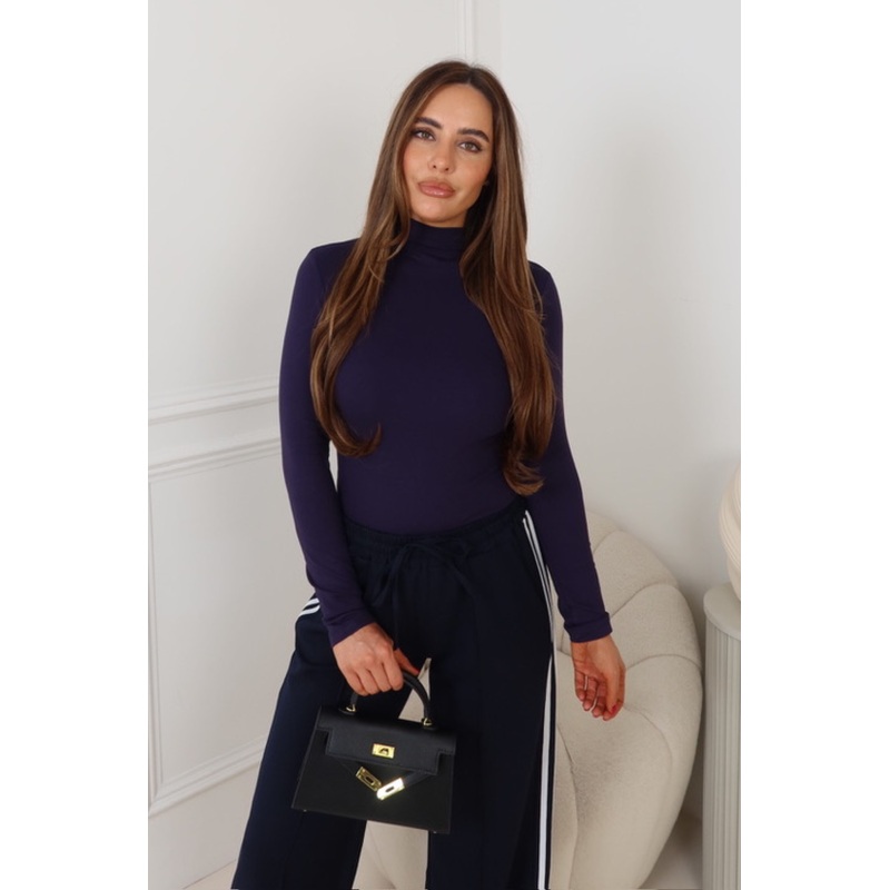 Lila navy long sleeve top