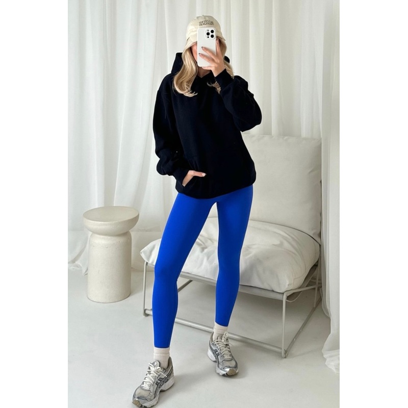 Bella navy and sapphire premium hoodie ultimate legging set