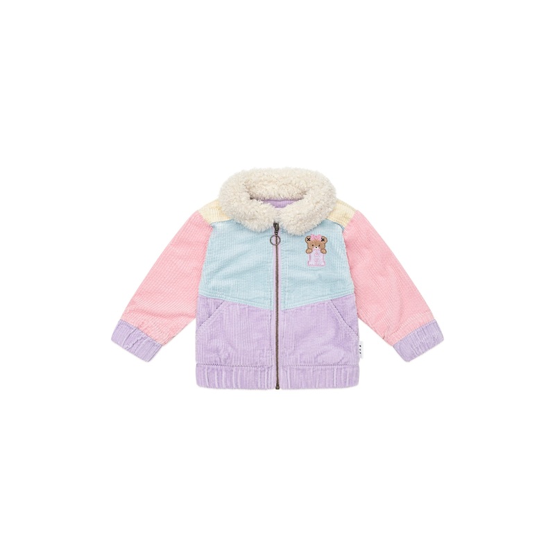 Huxbaby - Blush Colour Block Cord Jacket - HB4191W25