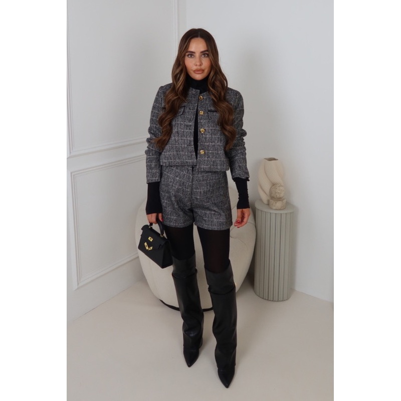 Diana black knitted jacket