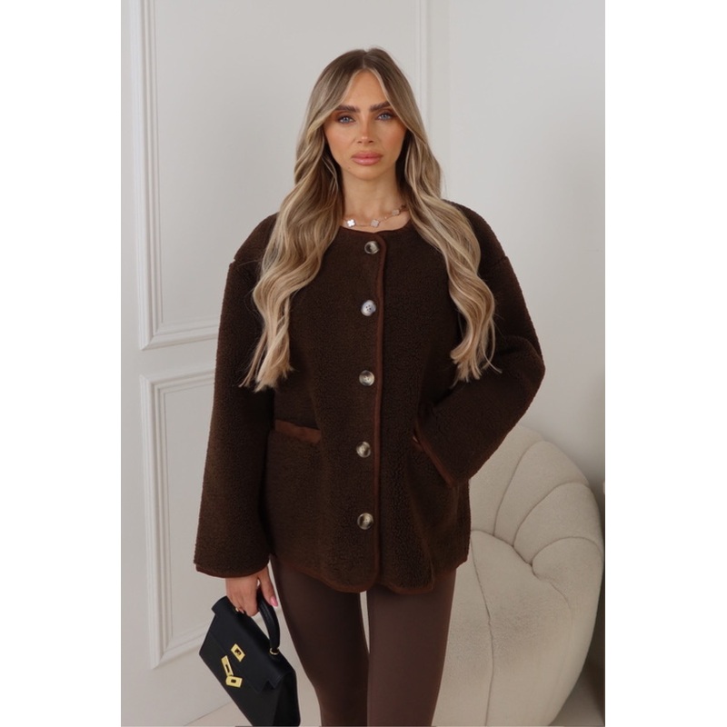 Evie Brown teddy jacket