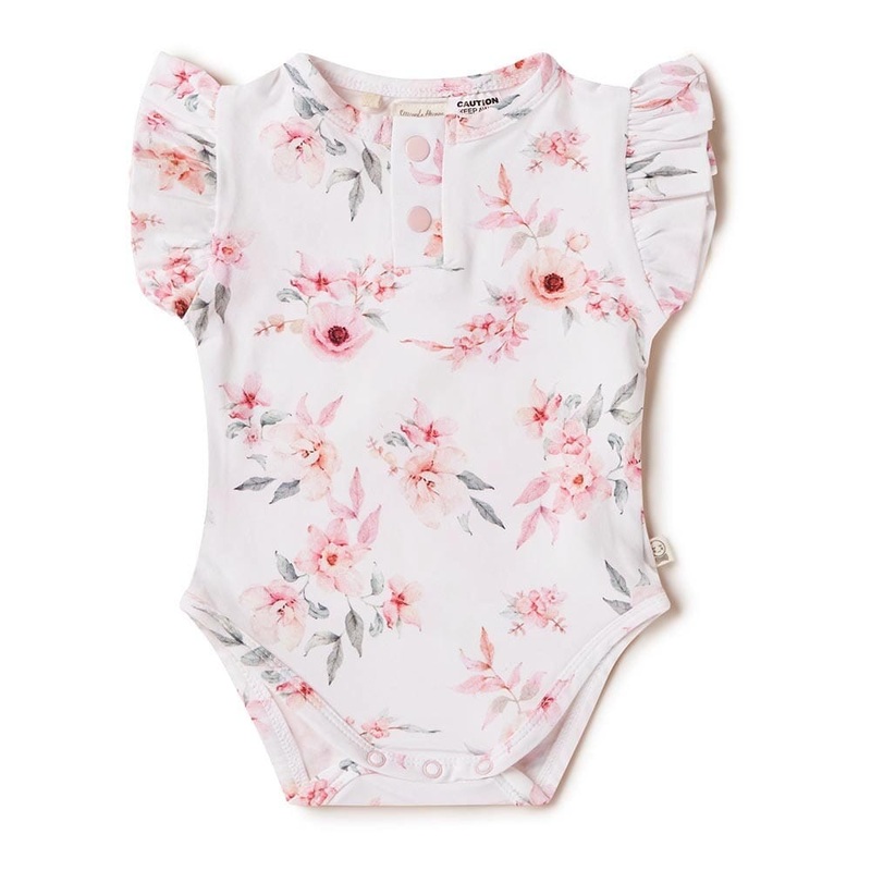 Snuggle Hunny - Organic Short Sleeve Bodysuit | Camille