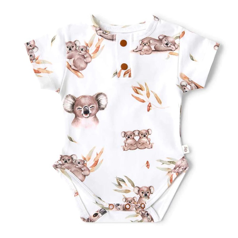 Snuggle Hunny - Organic Short Sleeve Bodysuit | Koala