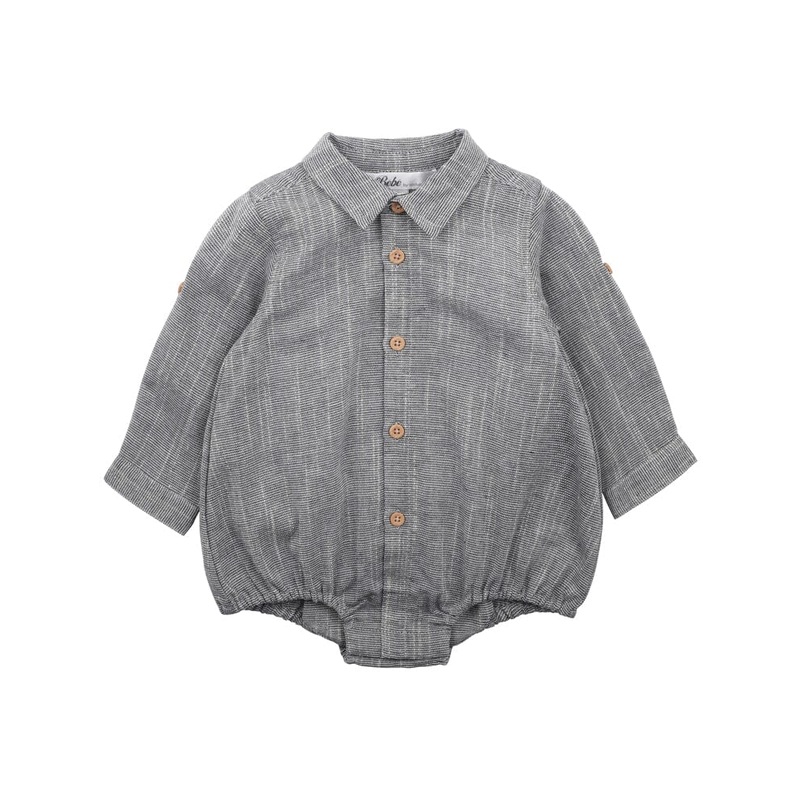 Bebe - Liam Shirt Bodysuit Navy Stripe