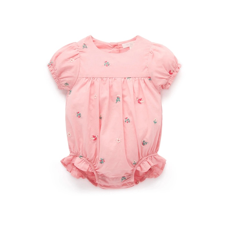 Purebaby - Shallow Embroidered Bodysuit