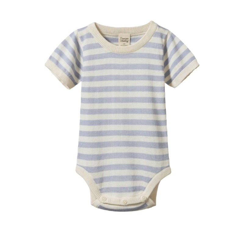 Nature Baby - Ren Bodysuit | Zen Blue Sea Stripe