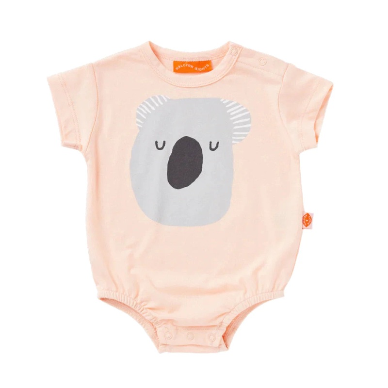 Halycon Nights - Koala Peach Short Sleeve Bodysuit