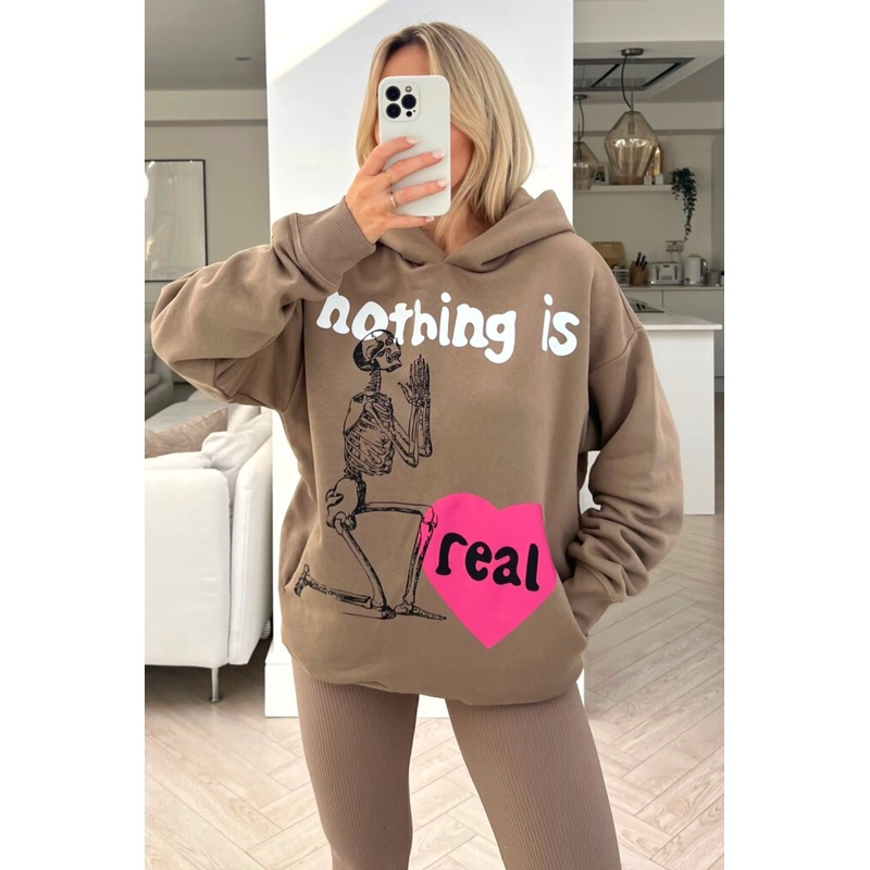 Nothing is Real stone Premium printed hoodie