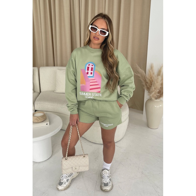Summer state of mind Sage PREMIUM loungewear set