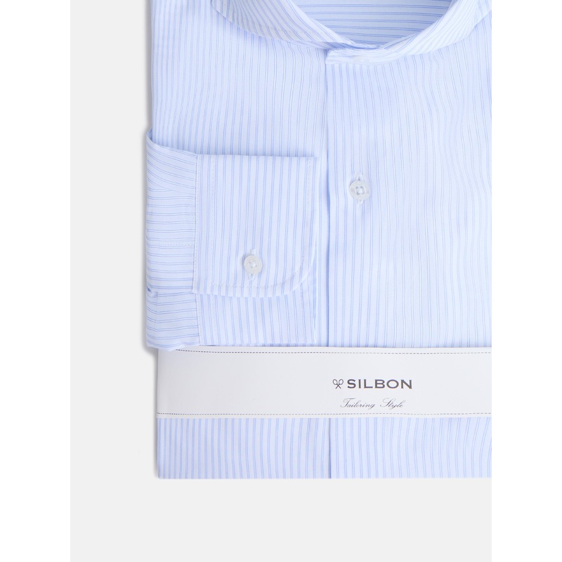 Light blue microstriped dress shirt