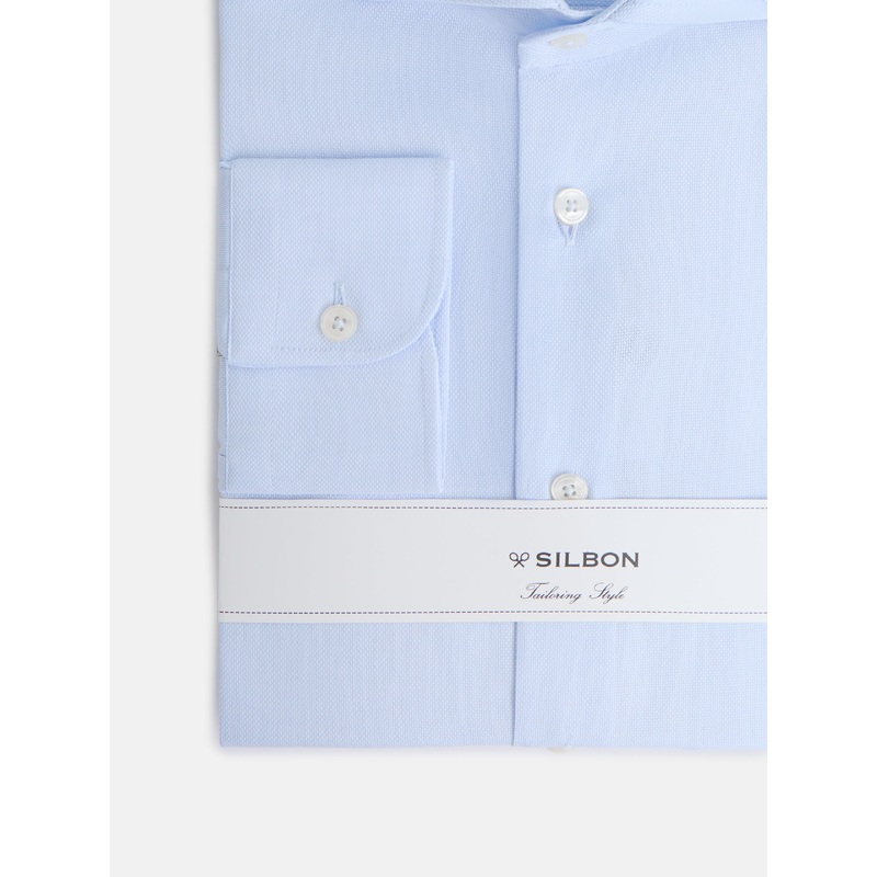 Light blue structured dress shirt