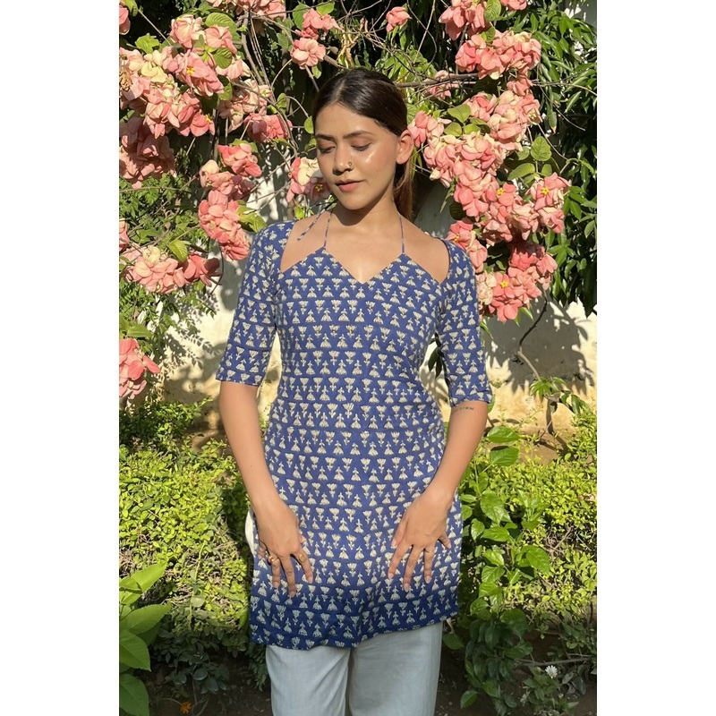 Aavya Bagru Print Kurti