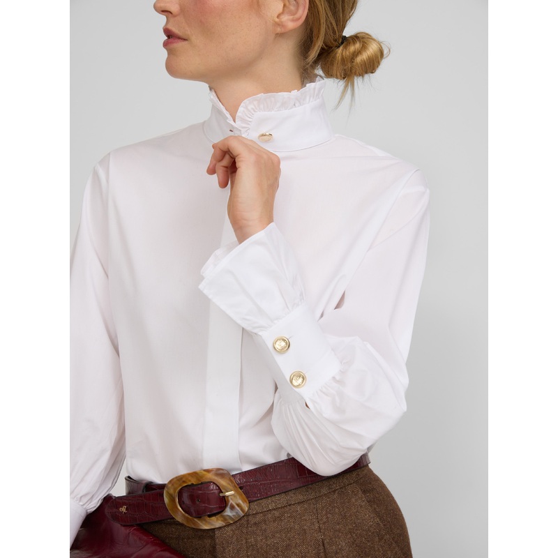 White shirt with cuff detail