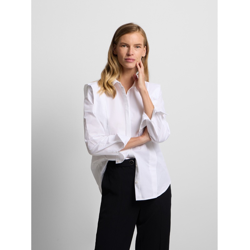 White structured shirt