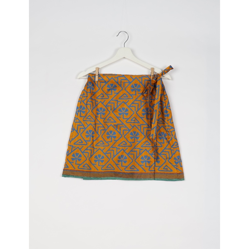 Wraparound Skirt - Yellow Floral