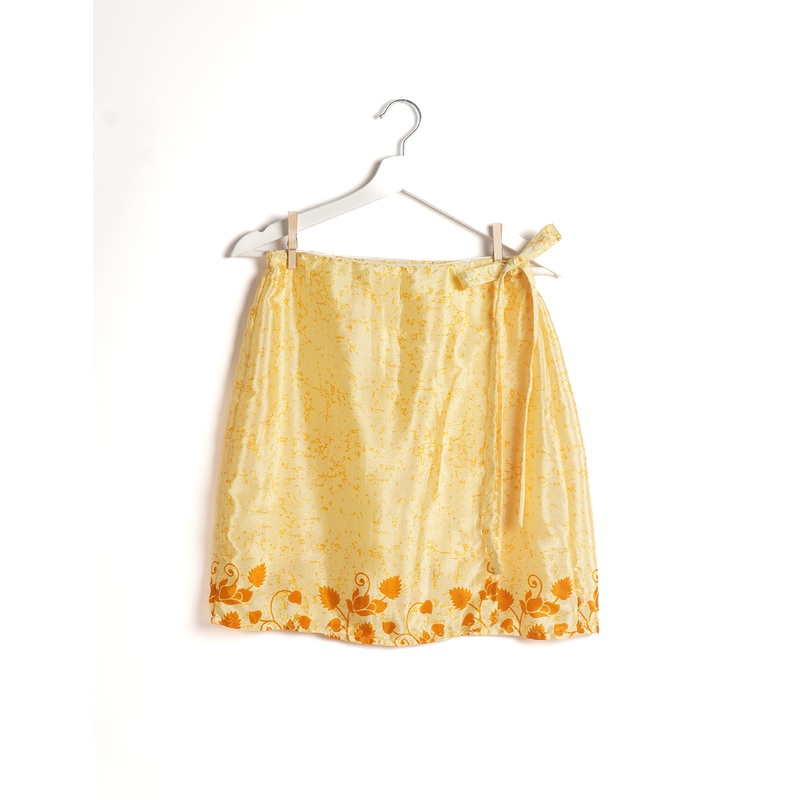 Wraparound Skirt - Yellow Micro Design