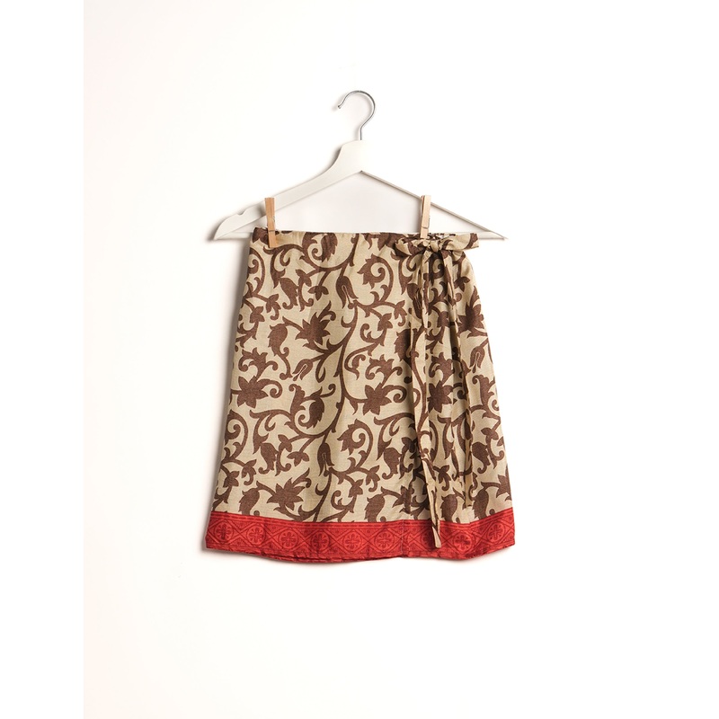 Wraparound Skirt - Beige Organic