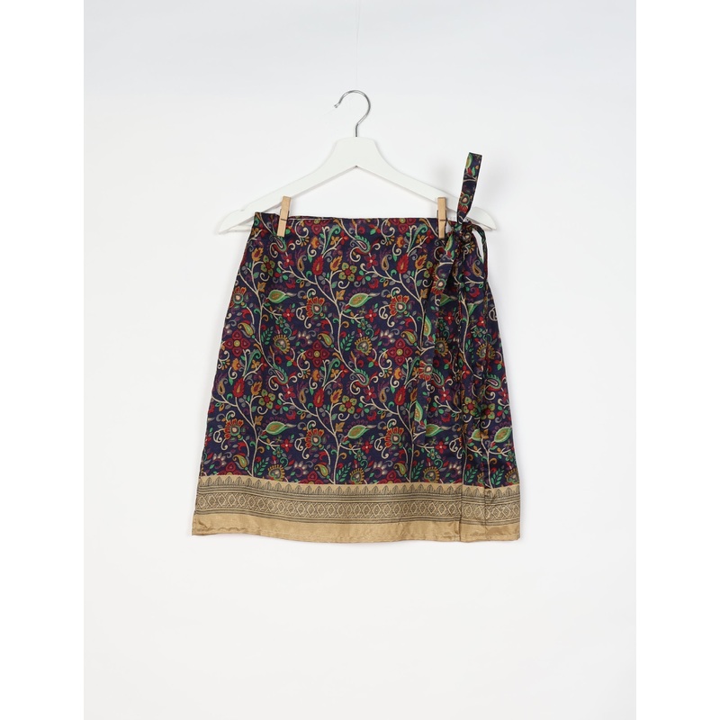 Wraparound Skirt - Blue Tropical