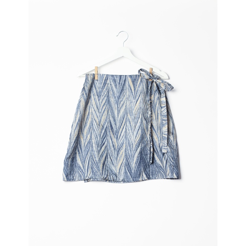 Wraparound Skirt - Grey Indian Ethnic