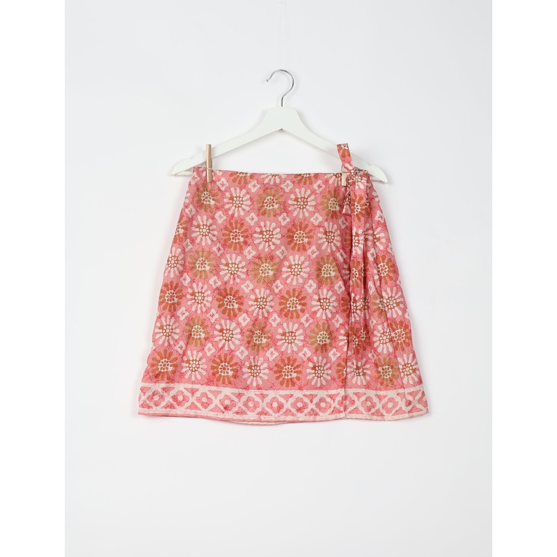 Wraparound Skirt - Pink Floral