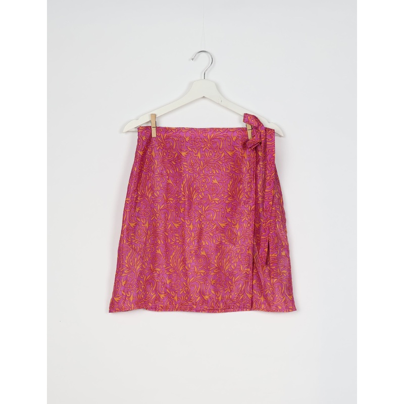 Wraparound Skirt - Pink Tropical