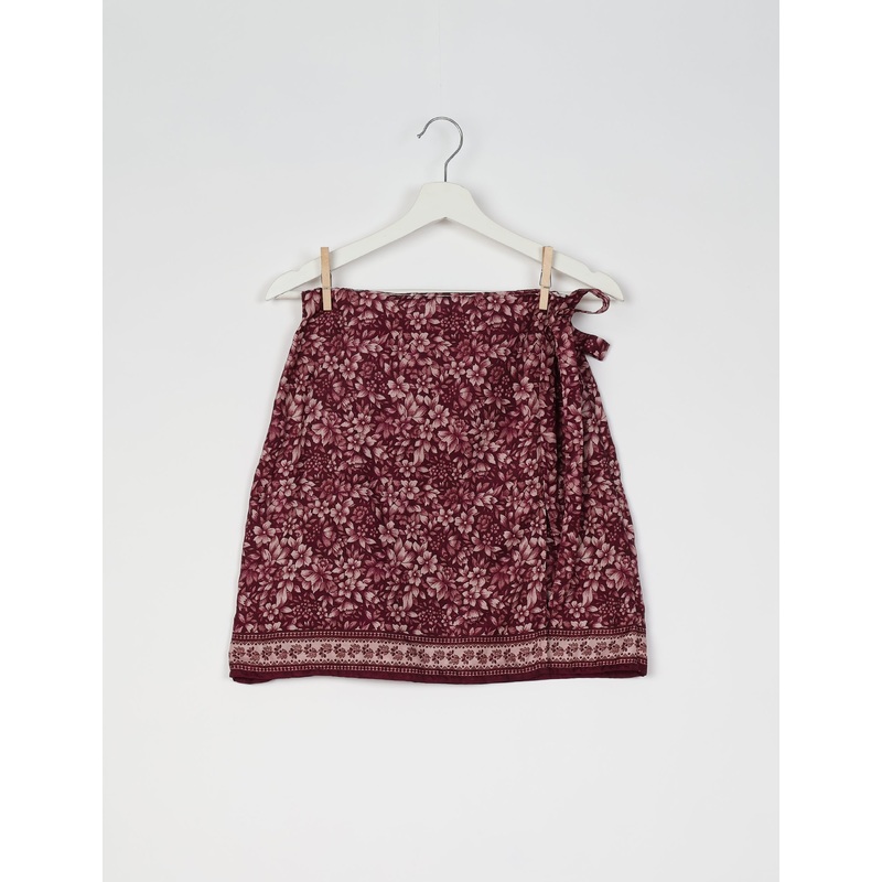 Wraparound Skirt - Purple Floral