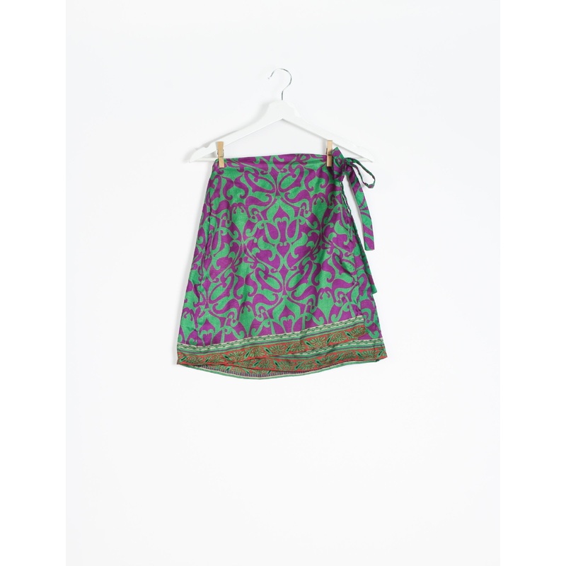 Wraparound Skirt - Purple Indian Ethnic