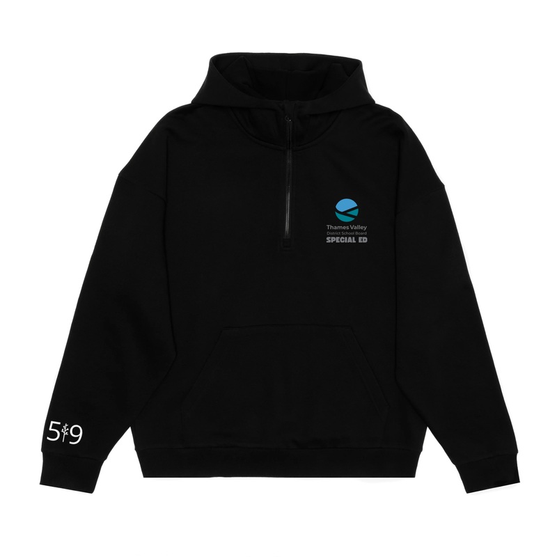 SPECIAL ED EMBROIDERED SCUBA 1/2 ZIP HOODIE (UNISEX)
