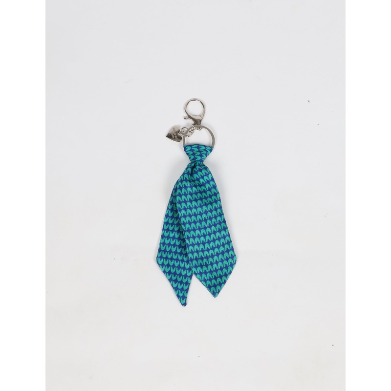 Tie Keychain - Blue Micro Design