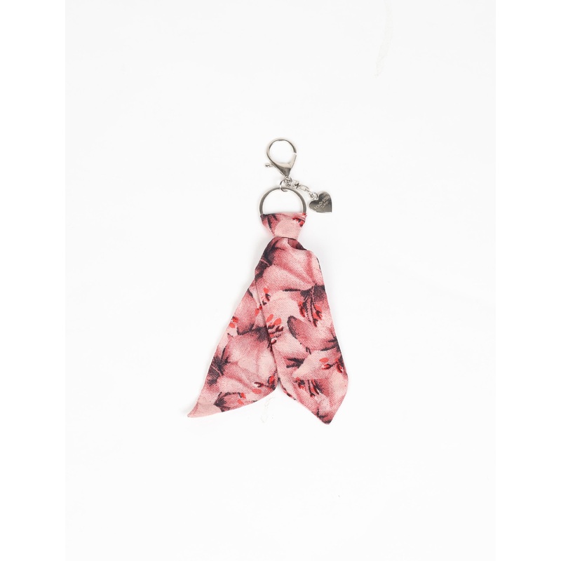 Tie Keychain - Pink Floral
