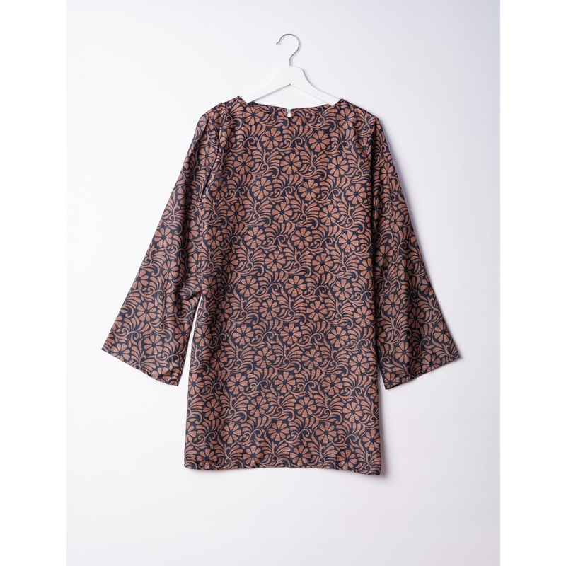 Swing Dress - Beige Indian Ethnic