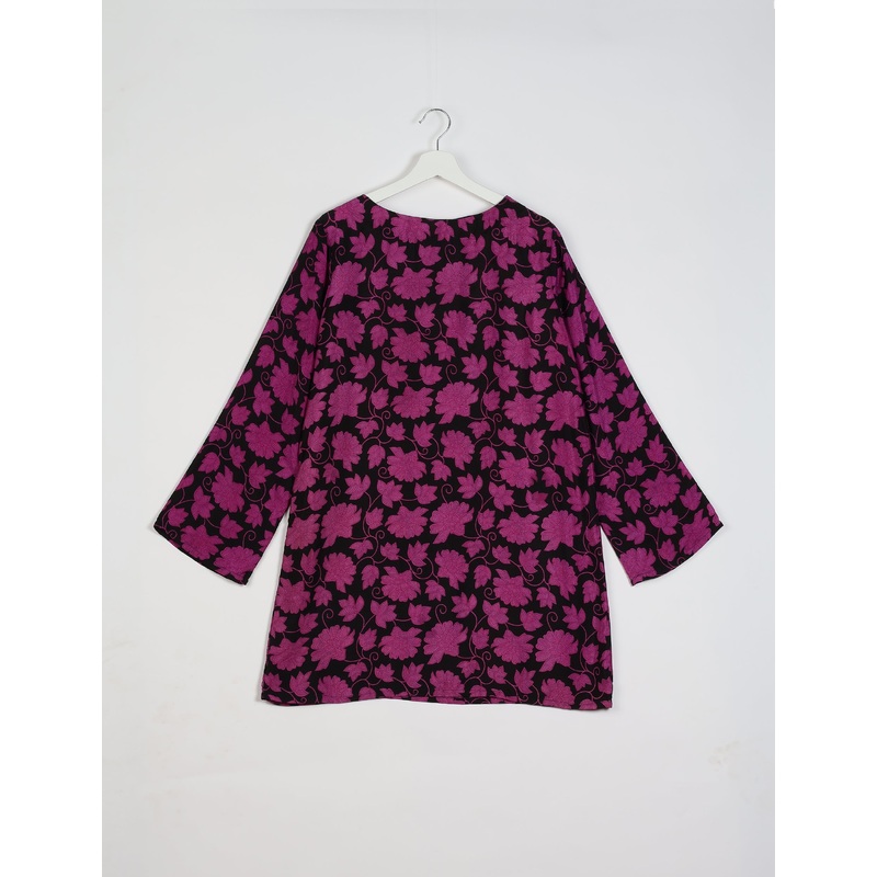 Swing Dress - Black Floral