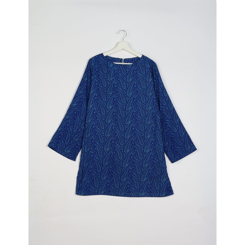 Swing Dress - Blue Paisley
