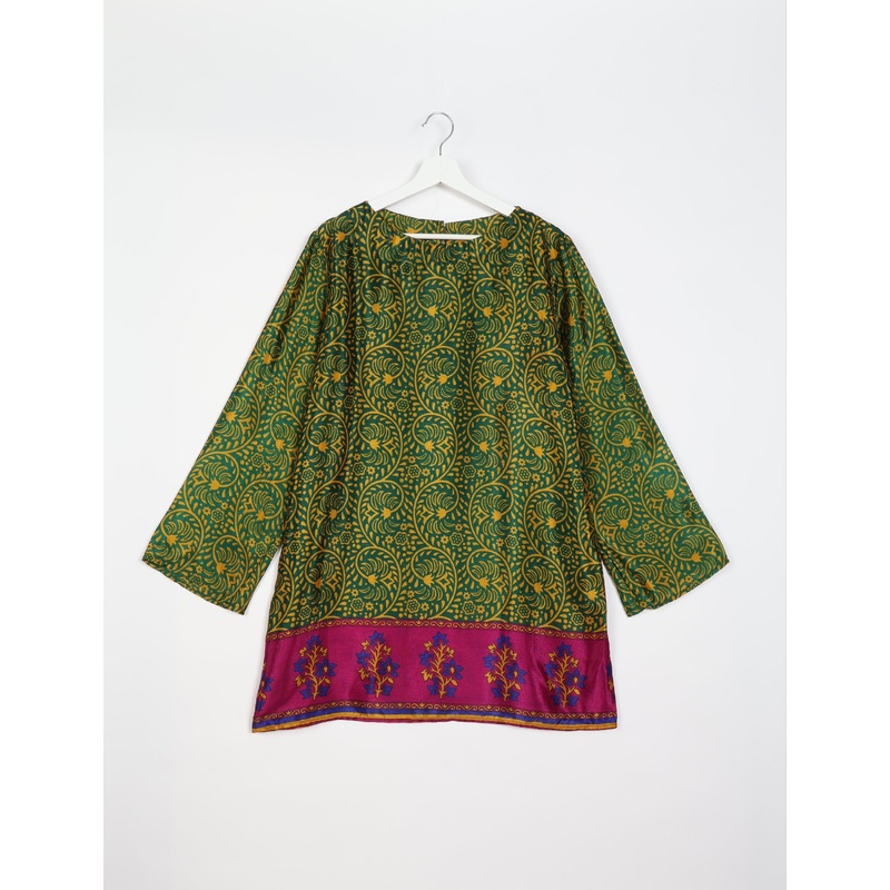 Swing Dress - Green Tropical