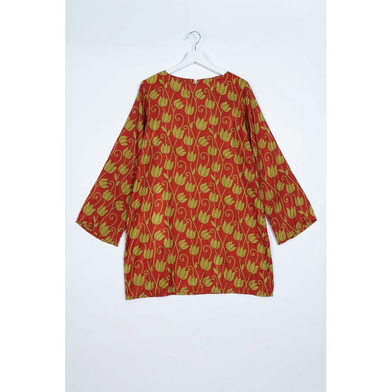 Swing Dress - Orange Floral