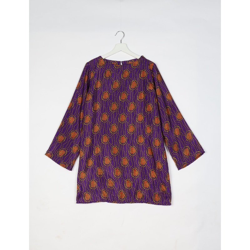 Swing Dress - Purple Floral