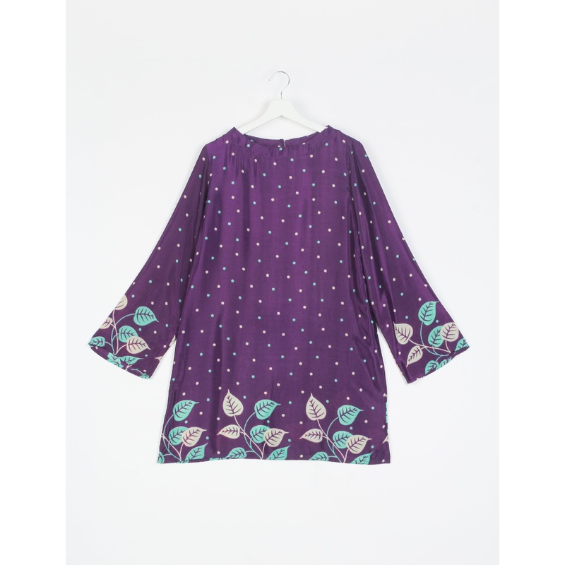 Swing Dress - Purple Micro Design