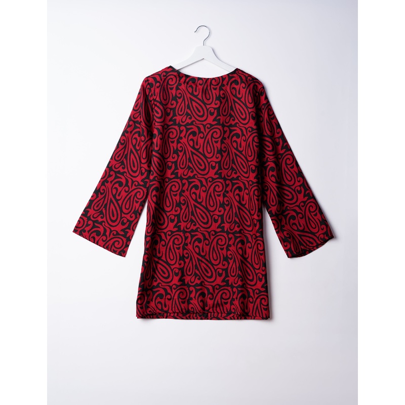 Swing Dress - Red Eclectic