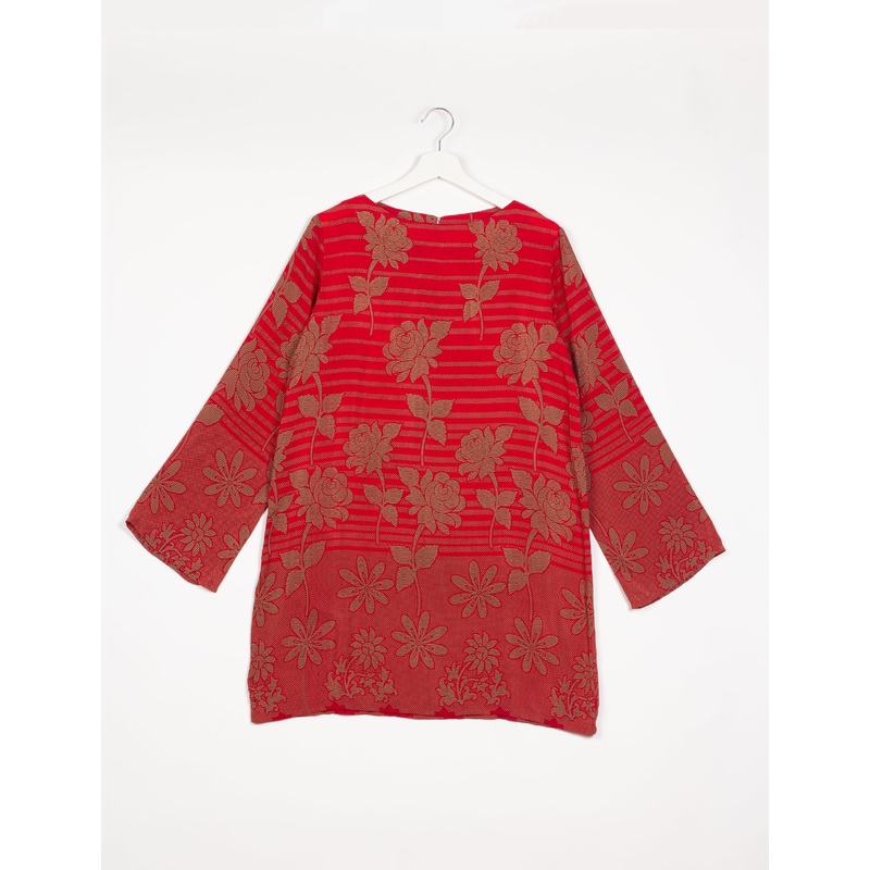 Swing Dress - Red Floral